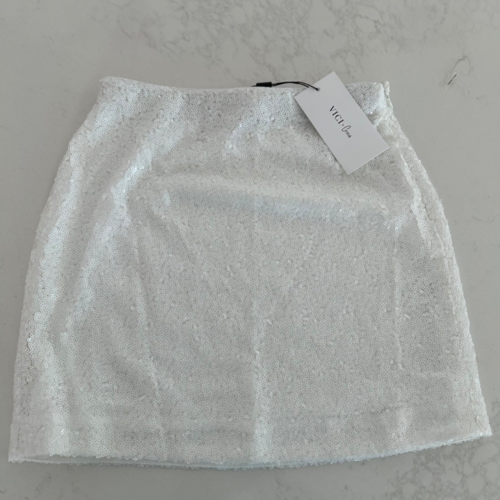 SEQUIN MINI SKIRT - Picture 2 of 3